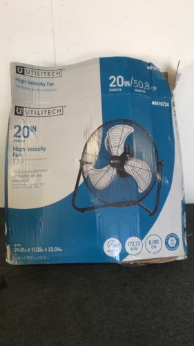 Utilitech 20” High Velocity Fan