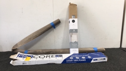 Luxury Vinyl Planks, 2&rdquo; Cordless Blinds, Roll Of Flooring