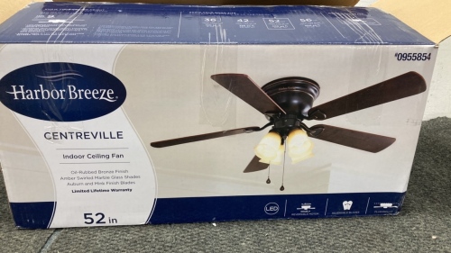 Harbor Breeze 52” Indoor Ceiling Fan