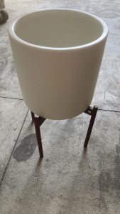 Large Ceramic Planter On Stand