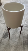 Large Ceramic Planter On Stand