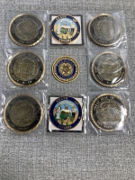 (9) State of Idaho Collector Coins