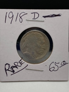 Rare 1918 Buffalo Nickle