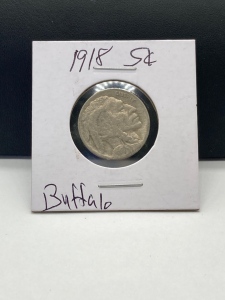 Rare 1918 Buffalo Nickel