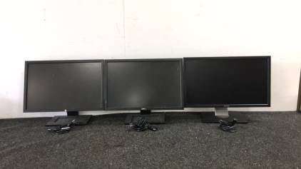 (3) Dell Monitors