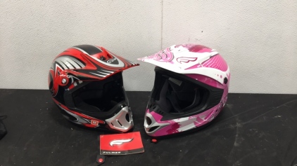 (2) Fuller Helmets. His and Hers W/ Bags