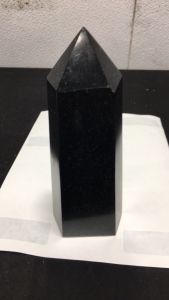 Black Tourmaline & Zoisite Crystal Obelisk