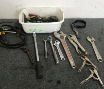 Bin Full of Hand Tools