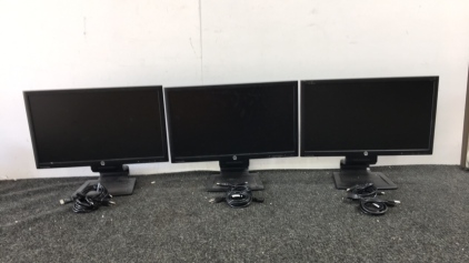 (3) HP Monitors