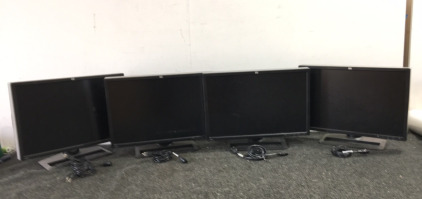 (4) HP Monitors