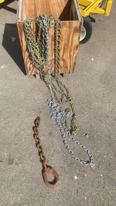 Small Crate of Various Chains