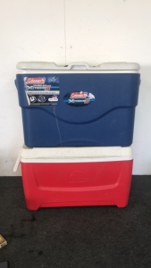 (1) Igloo 50-Quart Cooler (1) Coleman Xtreme5 50- Quart Wheeled Cooler