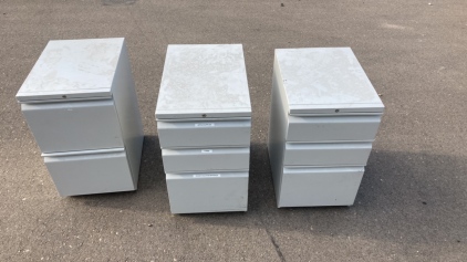 (2) Three Door (1) Two Door Filing Cabinet