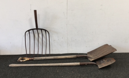 Snow Shovel, Shovel And A Pitch Fork Head