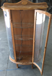 Wood & Glass Display Cabinet