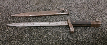 WWII M38 Mauser Bayonet with Scabbard