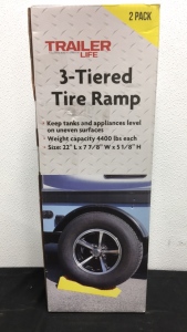 (2) 3-Tiered Tire Ramps