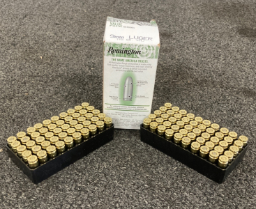 (100) rnds Remington 9mm Luger Ammo