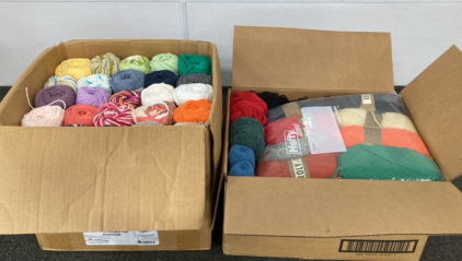 (2) Boxes Crafting Yarn