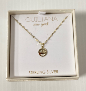 Guiliana New York Sterling Silver Smiley Necklace