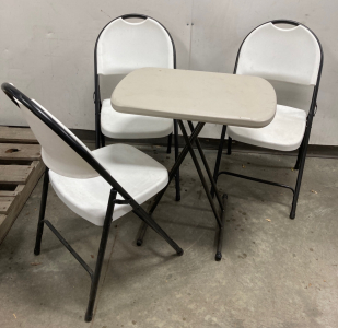 Set of Folding Chairs and Table