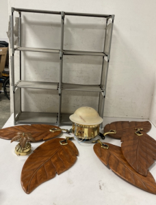 Ceiling Fan With Leaf Blades & Shelf
