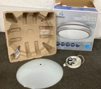 (2) LED Flush Mount Light Fixtures