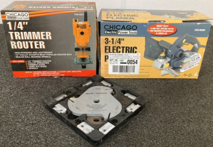 Chicago Electric Tools And Radial Saw Set