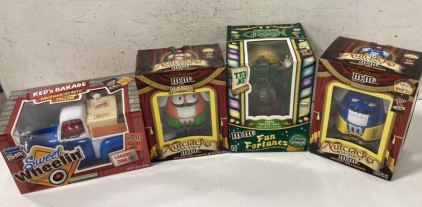 (4) M&M Collecter Candy Dispenser&rsquo;s