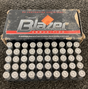 (50) Rounds Blazer 38 Special +P Ammo