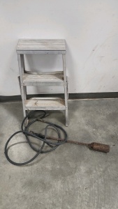Propane Weed Burner & Step Stool