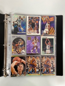 Binder With Sports Cards