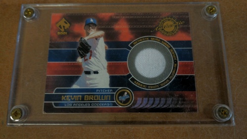 Kevin Brown Jersey Piece Card in Case