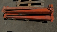 (6) Pallet Racking 4' End Cap Rails