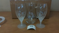 Avon Lead Crystal 8" Glasses & Decanter