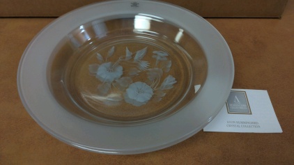 (2) Avon 8-1/2" Lead Crystal Soup/Salad Dishes