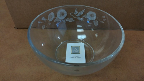 Avon 8" Lead Crystal Serving Bowl