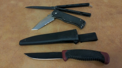 Butterfly Knife, Jackknife, Bushmaster Knife w/Hard Case