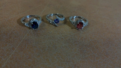 Size 7 Ring, (2) Size 7 "S925" Rings