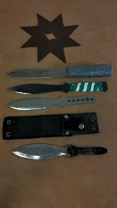 Custom Throwing Knives & Star