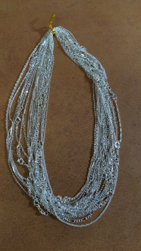 NEW 18" Silver Tone Necklaces