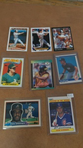 Vintage Baseball Cards: Gonzales, Canseco, Mattingly, Griffey, Sandberg