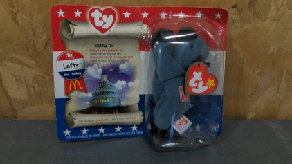 Unopened Vintage Ty Beanie "Lefty the Donkey"