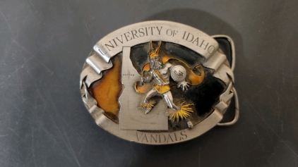 Collectible University Of Idaho Vandals Belt Buckle