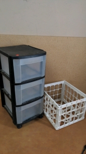 13x16 Wheeled Storage Drawers, 15x14 Storage Crate