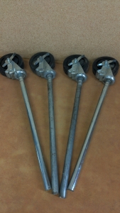 5" Locking Castors w/19" Posts