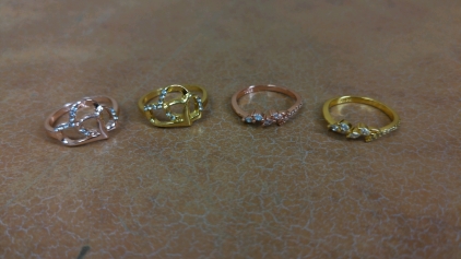 (2) NEW Size 6 Rings, (2) NEW Size 6 "S925" Rings