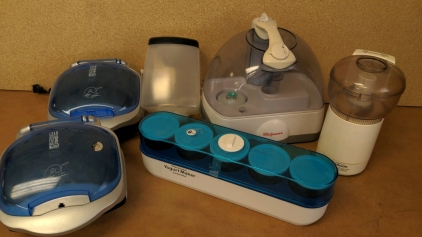 Humidifier, Foreman Grills, Yogurt Maker, Sunbeam Chopper