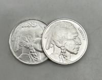 (2) 1/2 Troy Ounces Fine Silver Liberty Coins