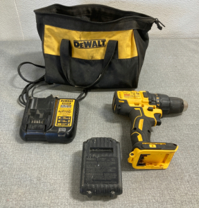 Dewalt DCD777 Drill/Driver DCB107 Charger DCB201 20v Battery, Plus Tool Bag